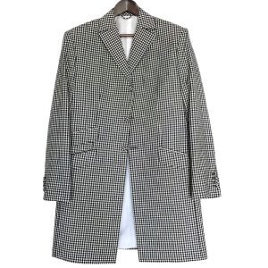 Black and White Gingham Check Mod Suit