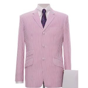 Red Berry Seersucker Jacket