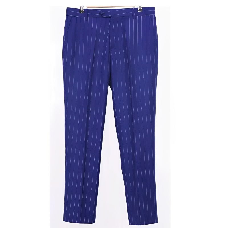 60s Royal Blue Pinstripe Suit Pant