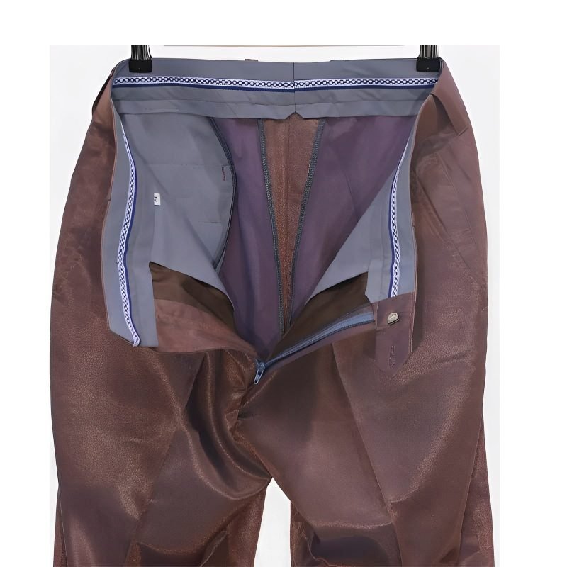 Bronze & Blue Two-Tone Suit Jacket Pant