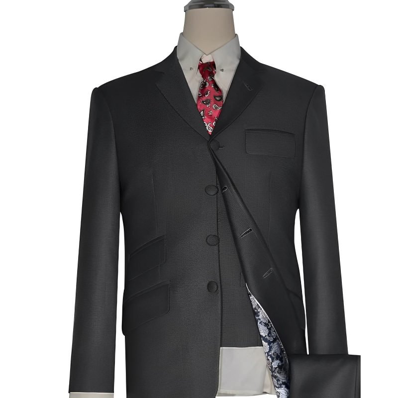 Grey Houndstooth 3-Piece Mod Suit