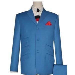 Deep Sky Blue Sharkskin Mod Suit