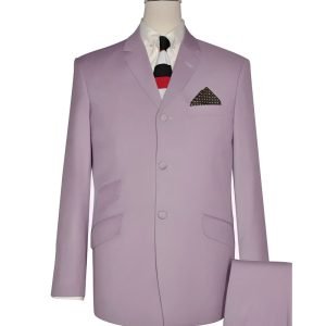 60s Vintage Light Purple Mod Suit