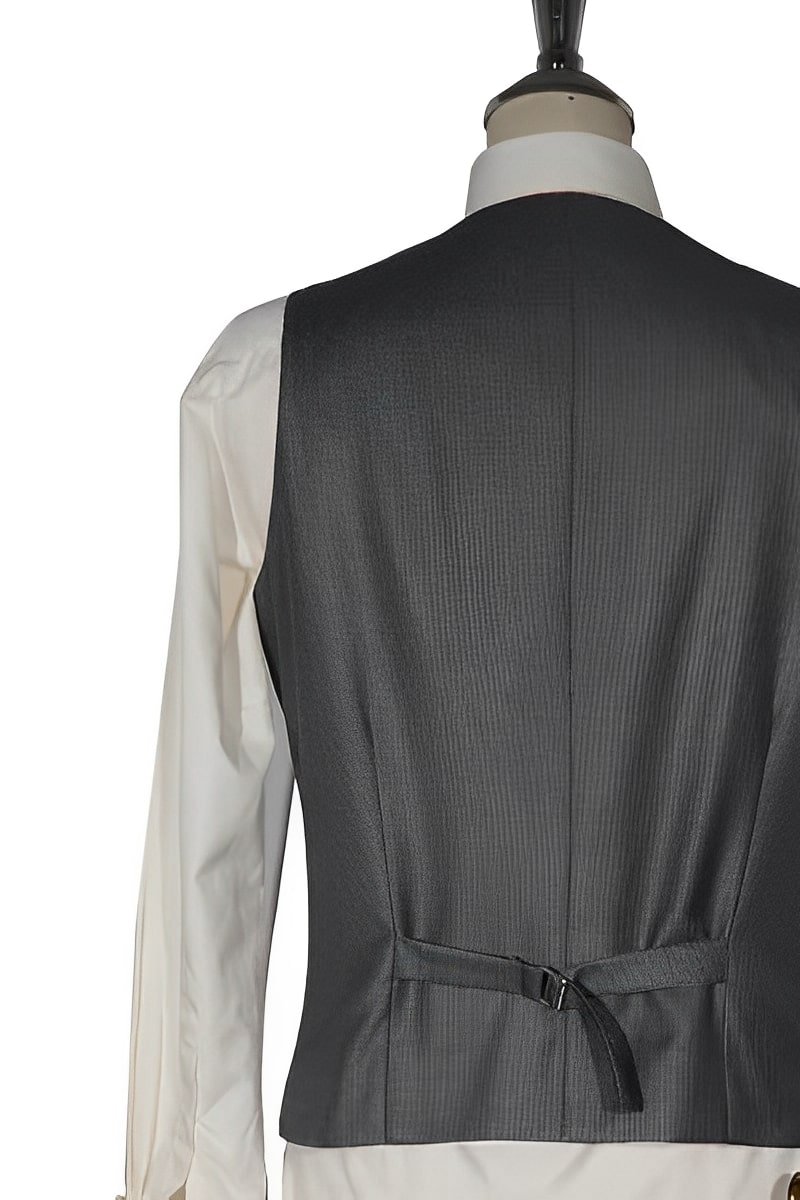 Grey Houndstooth 3-Piece Mod Suit – Classic Tailored Suit for Men - Image 2