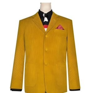 Mustard Corduroy Mod Jacket