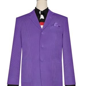 Purple Corduroy Mod Jacket