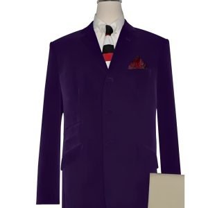 Purple Velvet Mod Jacket