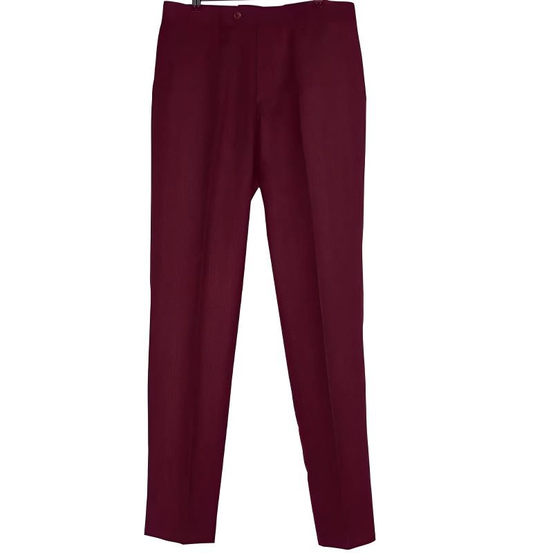 Burgundy Prince of Wales Check Suit – Two-Button Classic Mod Suit for Men - Image 4