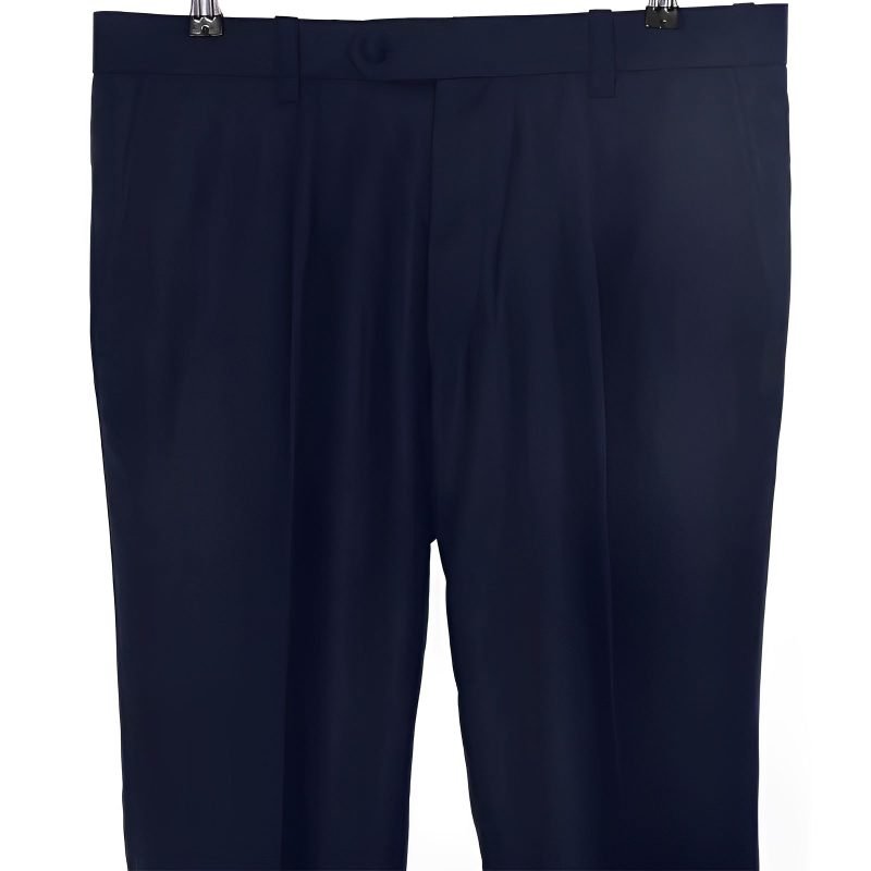 Dark Navy Blue Nehru Collar Mod Pant