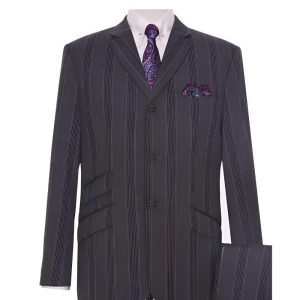Charcoal Prince of Wales Check Mod Suit