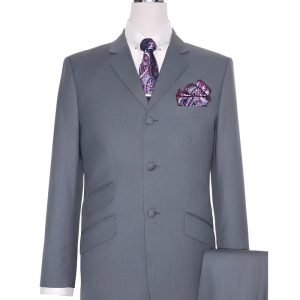 Pale Grey Mod Suit