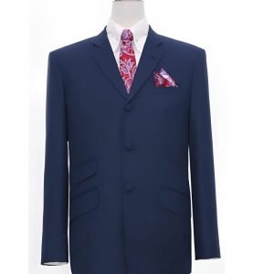 Pale Navy Blue Mod Suit