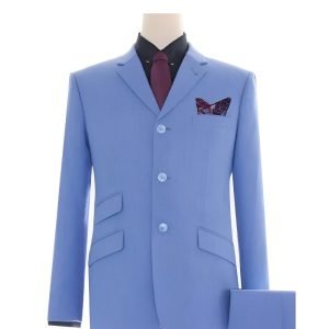 Pale Blue 60s Mod Suit
