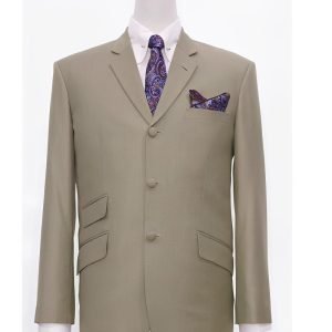 Pale Brown 60s Mod Suit