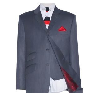 Essential Grey Herringbone Mod Suit