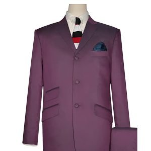 Wine and Blue Two-Tone Mod Suit