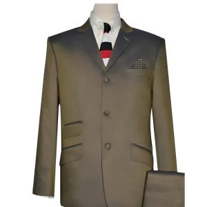Golden and Blue Two-Tone Suit