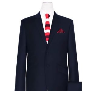 Dark Navy Blue Two-Button Mod Suit
