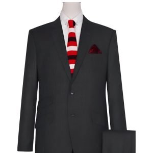 Charcoal Grey Prince of Wales Check Suit