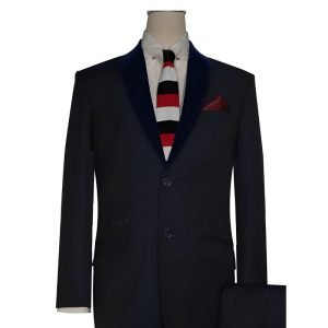 Dark Navy Blue Diamond Suit