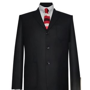60s Style Black Tweed Jacket