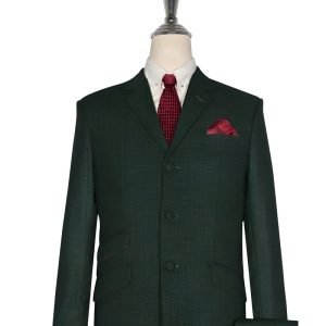 Martini Green Linen Mod Suit