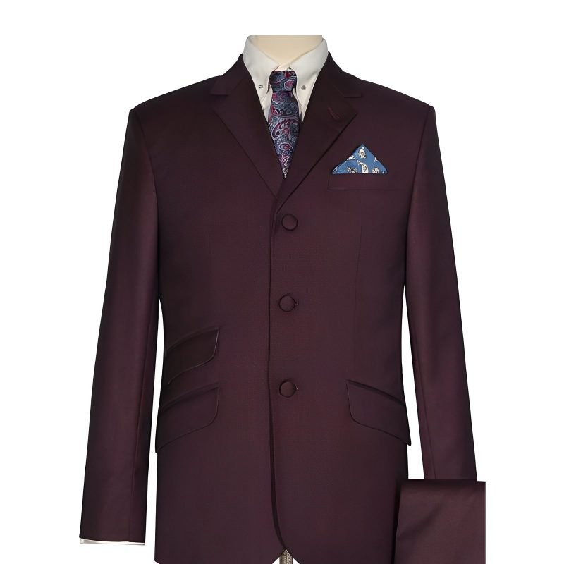 Burgundy Mod Suit