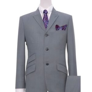 Grey Peak Lapel Mod Suit