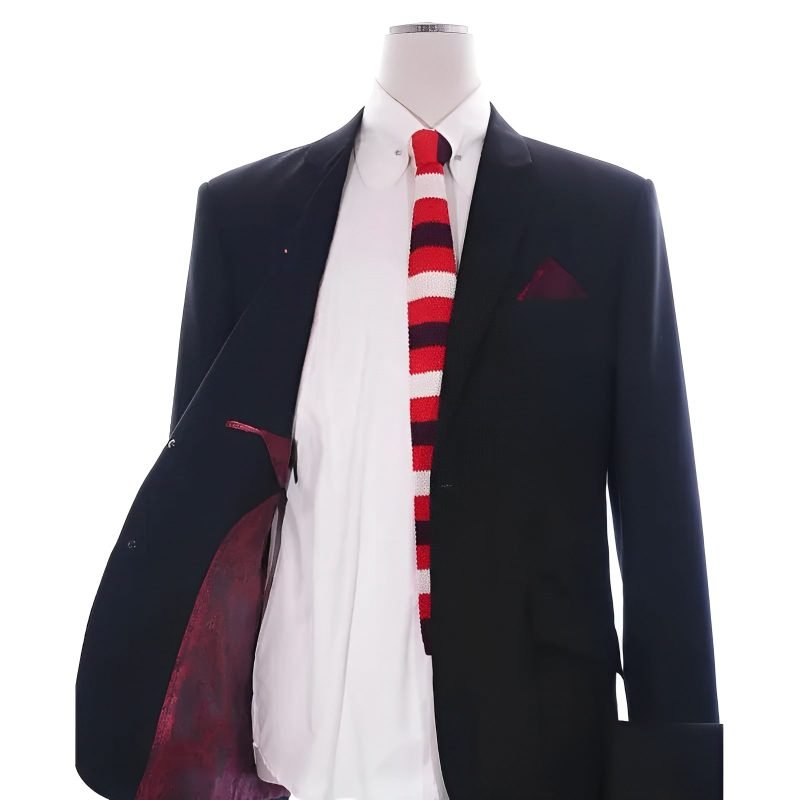Classic Black Two-Button Mod Suit