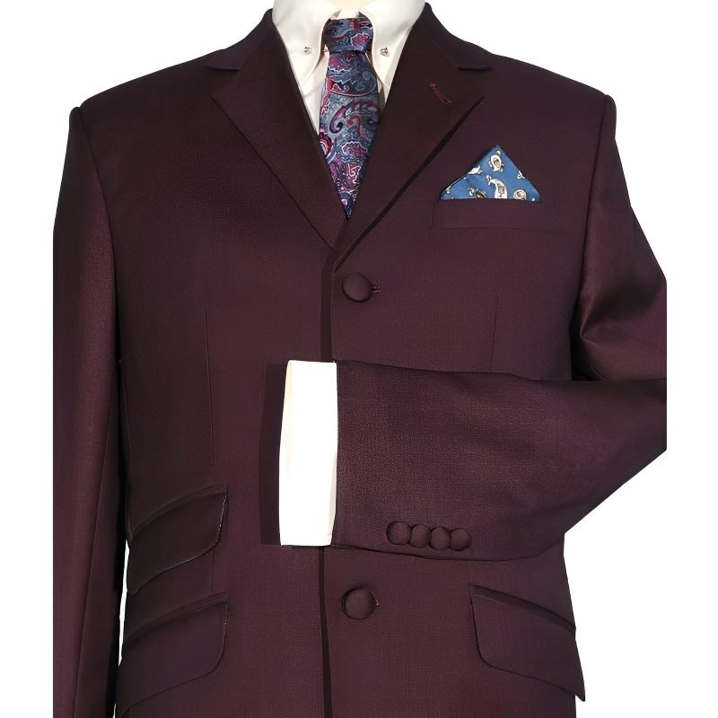 Burgundy Mod Suit