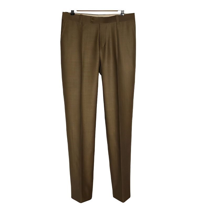Golden & Black Two‑Tone Mod Suit Pant