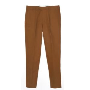 Burnt Orange Sta‑Press Mod Trousers