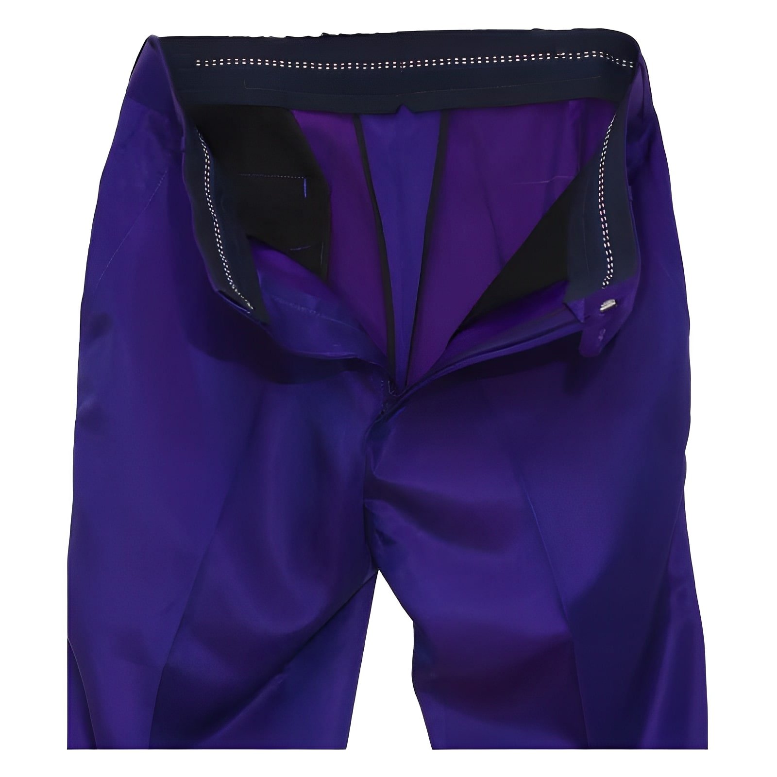 Dark Purple & Red Two‑Tone Mod Trouser