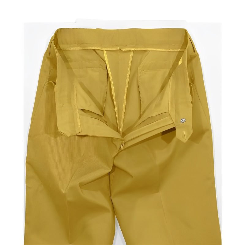 Mustard Yellow Chino Mod Trousers – 60s Vintage Slim Fit - Image 3