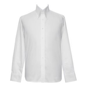 White Button-Down Collar Shirt