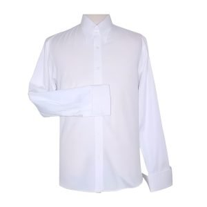 White Tab-Collar Shirt