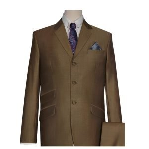 Golden & Black Two‑Tone Mod Suit