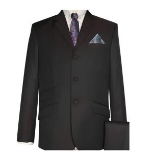 Brown & Black Two‑Tone Mod Suit