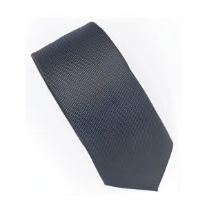 Grey Birdseye Silk Skinny Tie